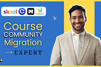 migrate mighty networks ghl, kajabi to skool, setup skool online community