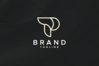 design a creative personal brand initial letters logo