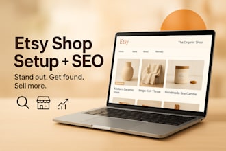create your etsy shop, optimize your etsy listings and improve etsy seo