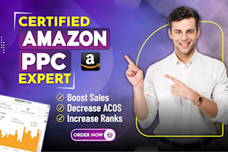 setup manage and optimize amazon sponsored ads,  amazon ppc