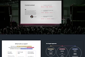 create branded pitch decks and presentation materials