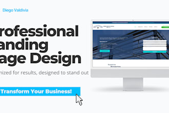 design a responsive landing page