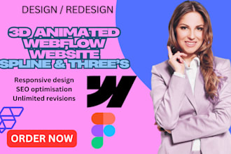 interactive 3d webflow website 3d animated website spline blender three js gsap