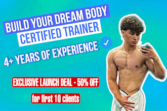 make a custom training and diet plan to transform your body