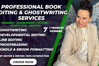ghostwrite your memoir, autobiography, book editing, ebook writer, book writer