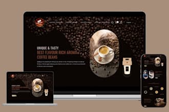 build private label coffee website coffee shopify store coffee dropshipping stor