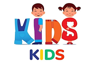 make a modern childcare, children, daycare, kids logo and any graphics design