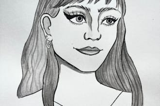 make a fine liner illustration to meet your need