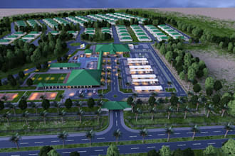 outdoor area design, recreation park rendering, resort,edible garden,urban patio
