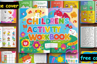 design printable kids workbooks and fun activity books for early learning