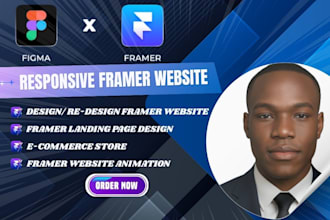 build responsive landing pages, design framer websites, figma to framer