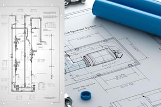do fire sprinkler, plumbing layout drawings and calculations for you