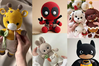 write you detailed amigurumi crochet pattern with pictures, PDF, and videos etsy