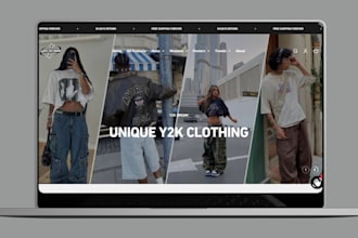 activewear shopify store y2k clothing website fashion website streetwear store
