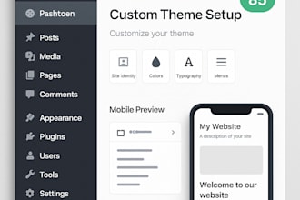 build, and optimize your wordpress site with custom theme