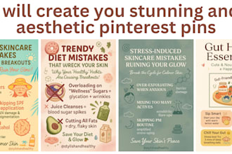 create you stunning and aesthetic pinterest pins