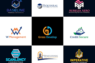 make a unique consulting, accounting, financial logo or graphics design