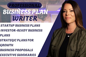 write an investor ready business plan pitch deck and financial plan for startups
