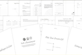 do digital fillable journal design pdf fillable workbook digital planner design