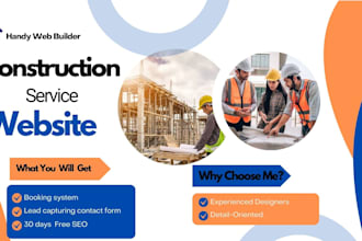 design wordpress construction website for construction agents
