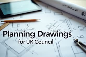 create planning permission drawings for UK council applications