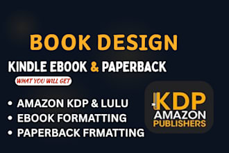 do kindle ebook formatting, kdp paperback book layout design, book publishing