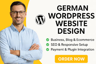 design a professional german wordpress website, business, blog or ecommerce site