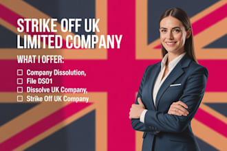 strike off or dissolve your UK ltd company legally with companies house