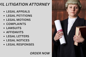 be your civil litigation attorney and help you with pro se litigation