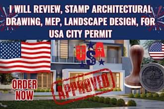 pe stamp architecture engineering mep drawing framing electrical design for USA