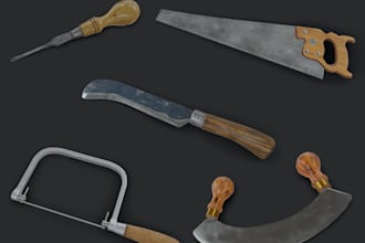 create game ready 3d assets with texture