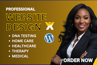 home care website, dna testing, healthcare, medical  website  on wix, wordpress