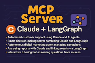 create custom mcp server with claude, langgraph, and ai agents