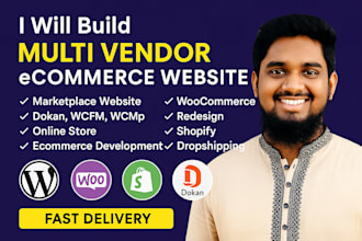 multi vendor ecommerce marketplace website drop shipping shopify expert wcfm b2b