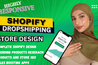build a passive income shopify dropshipping online store or shopify website