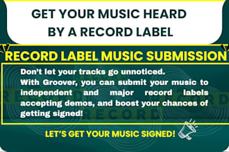 do record label submission with demo music to record labels to get signed