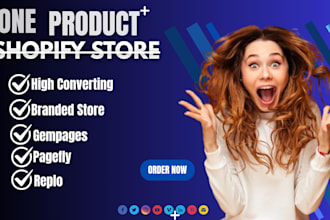 build shopify store, one product store, dropshipping, pagefly, replo, gempages