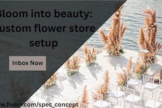 design a high yield shopify flower store, florist store