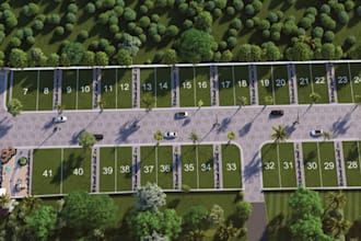 design township master plan,community exterior rendering,urban landscape, estate