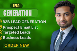 provide b2b lead generation, prospect list and linkedin leads for your business
