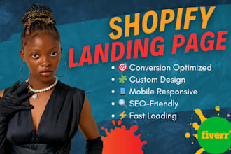 build a custom shopify landing page using pagefly, gempages, shopify website