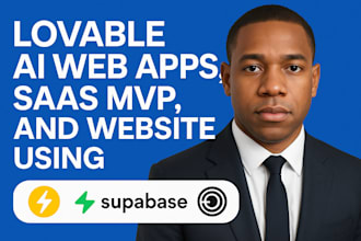 build lovable ai web apps, saas mvp , and website using bolt, supabase, replit
