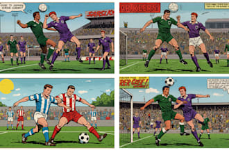 illustrate your comic book in a classic 70s 80s 90s retro style