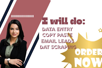 do accurate data entry web scraping and convert PDF to excel