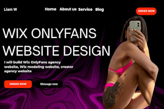 build wix onlyfans agency website wix onlyfans modeling website agency website