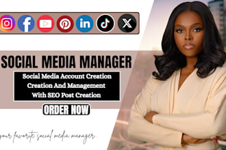 be your social media marketing manager, content creator, and brand strategist