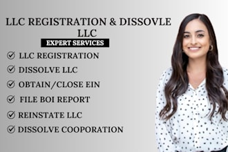 do llc registration for US and non US residents, dissolve and reinstate llc
