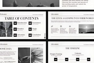 design powerpoint presentation slide, google slides, pitch desk presentation