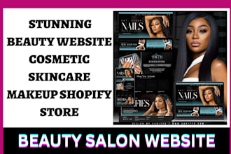 design stunning beauty website cosmetic skincare makeup shopify store