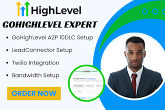 setup gohighlevel a2p 10dlc SMS compliance and be your activecampaign expert
